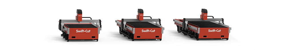 Rozmiary stołów Swift-Cut Pro